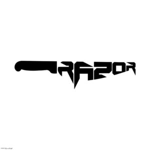 Logo Razor nero Grafica di Alessandro Oliva