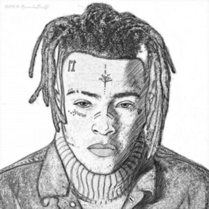 Ritratto xxxtentacion nuovo Grafica di Alessandro Oliva